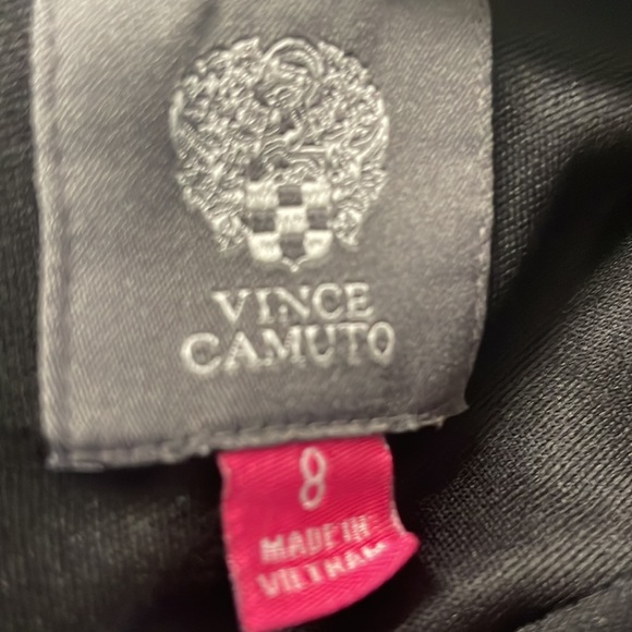 Vince Camuto Floral Dress Stretch Short Sleeve White Black - Picture 7 of 7